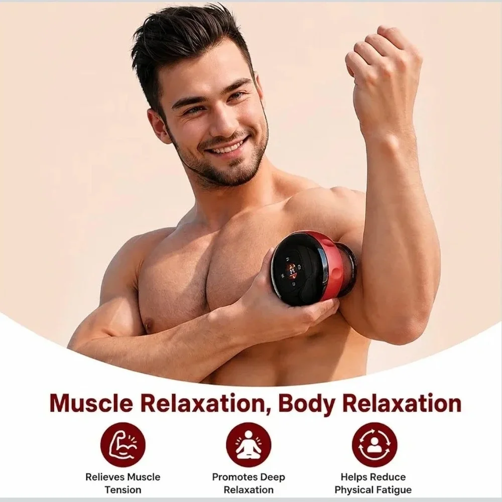 Becommend 5-in-1 Smart Cupping Therapy Massager 20 Levels Heat Suction Remote